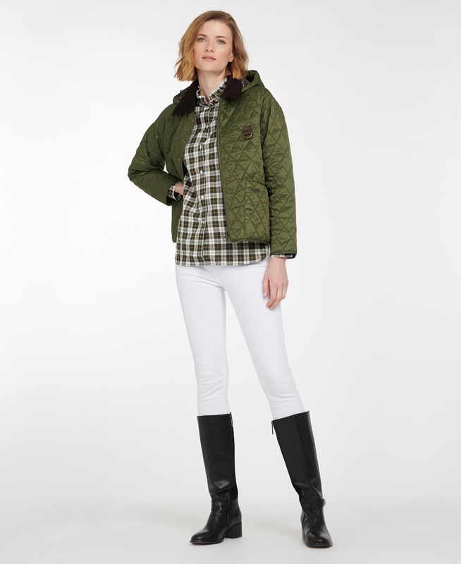 Women's Barbour Tobymory Quilted Jackets Green | TACNDZ-952