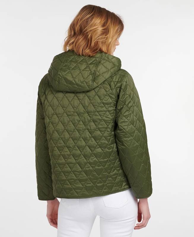 Women's Barbour Tobymory Quilted Jackets Green | TACNDZ-952