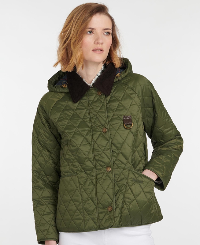 Women's Barbour Tobymory Quilted Jackets Green | TACNDZ-952