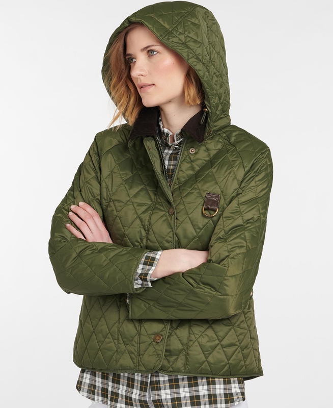 Women\'s Barbour Tobymory Quilted Jackets Green | TACNDZ-952