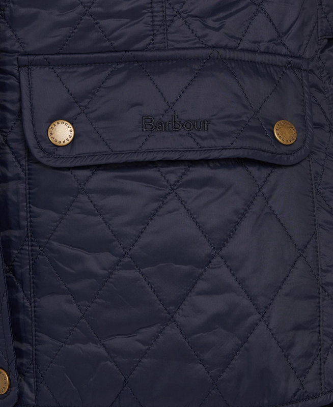 Women's Barbour Weste Otterburn Vest Navy | WAYHNP-958