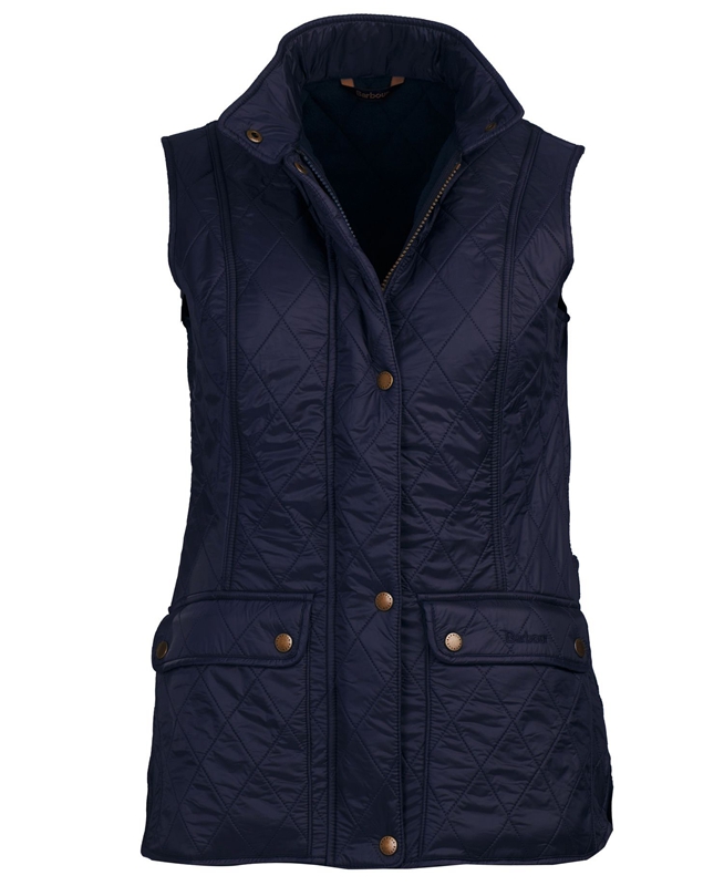 Women's Barbour Weste Wray Vest Blue | DCPTIW-231