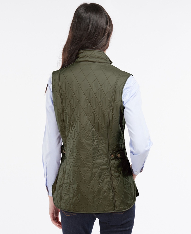 Women's Barbour Weste Wray Vest Green | HKRLNV-973