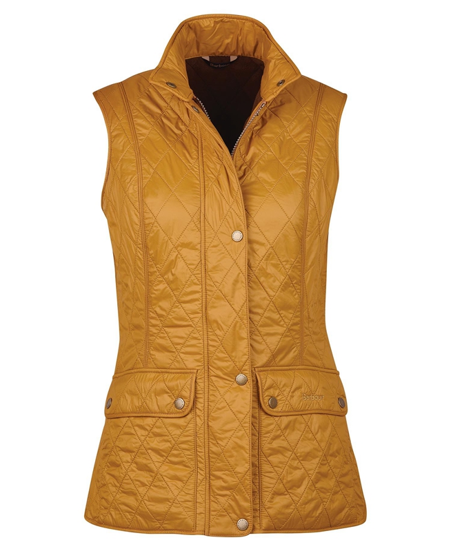 Women's Barbour Wray Vest Orange | RGKCYT-521