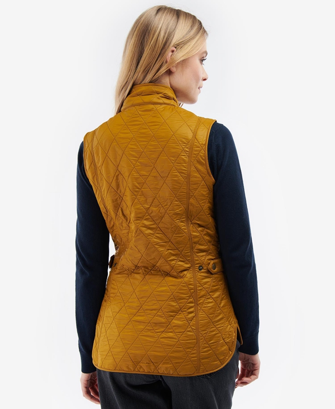 Women's Barbour Wray Vest Orange | RGKCYT-521