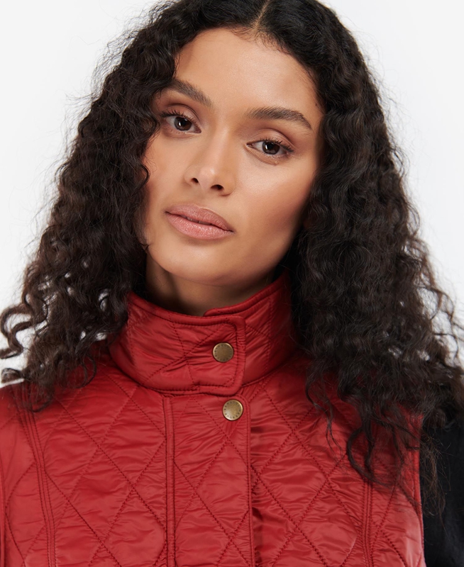 Women's Barbour Wray Vest Red | ZLHRYE-968