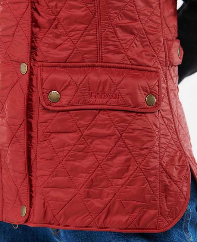 Women's Barbour Wray Vest Red | ZLHRYE-968