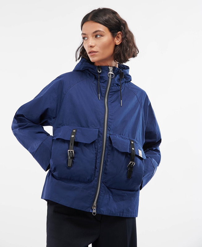 Women's Barbour x Ally Capellino Tip Casual Jackets Navy | EQUAZD-672