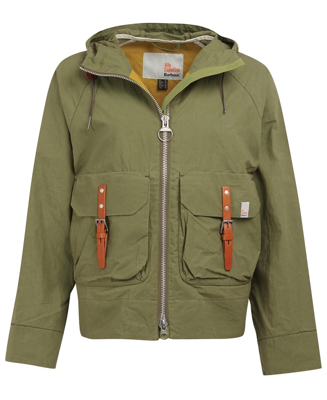 Women's Barbour x Ally Capellino Tip Casual Jackets Green | QDKFPL-416