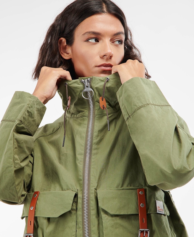 Women's Barbour x Ally Capellino Tip Casual Jackets Green | QDKFPL-416