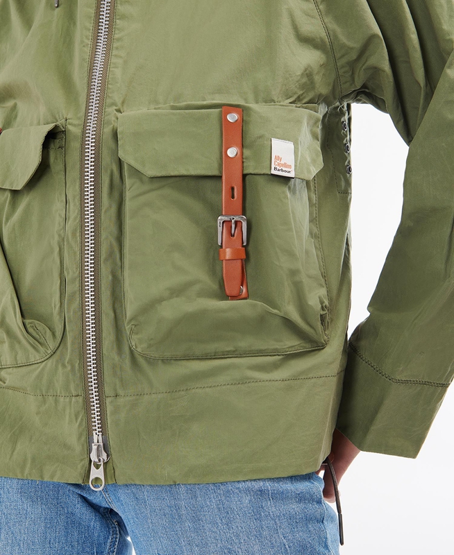 Women's Barbour x Ally Capellino Tip Casual Jackets Green | QDKFPL-416